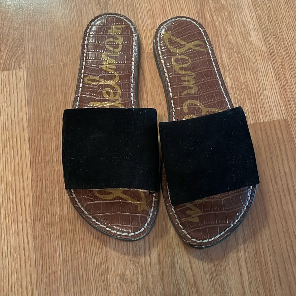Black Slip On Sam Edelman Sandals